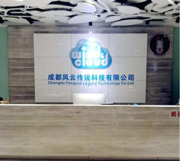 成都風云傳說科技有限公司亞克力背景墻制作