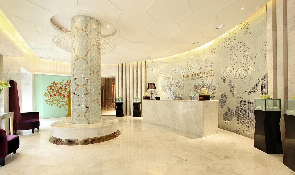 美容院店面文化墻設(shè)計(jì)效果圖