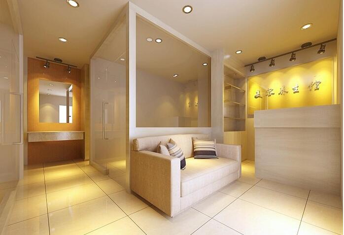 海鷗美容院店面文化墻設(shè)計(jì)效果圖