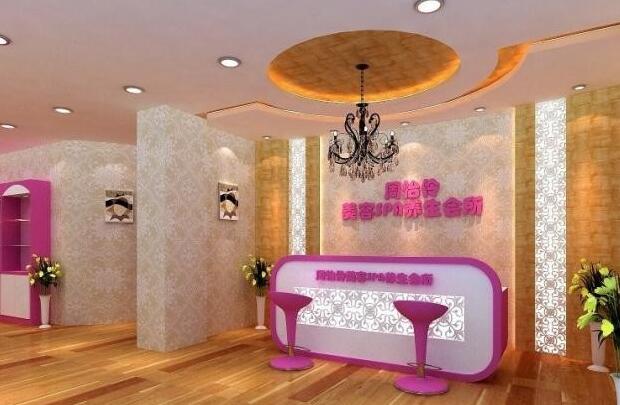 周怡伶美容院店面文化墻設(shè)計(jì)效果圖