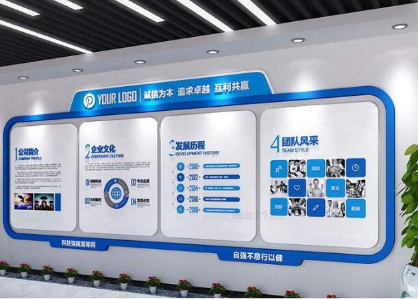 公司歷史企業(yè)文化墻制作效果圖