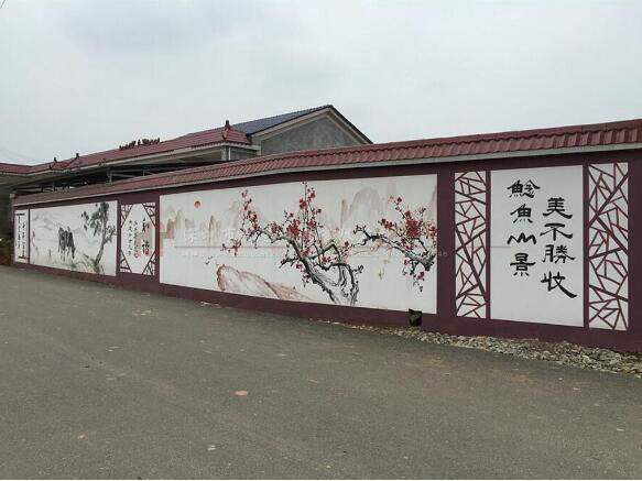 農村文化墻墻體彩繪圖片