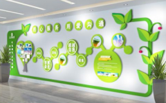 大氣環保公司文化墻設計圖