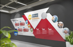 菱形立體企業(yè)文化墻