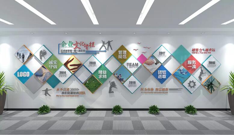 時尚公司企業文化墻制作效果圖