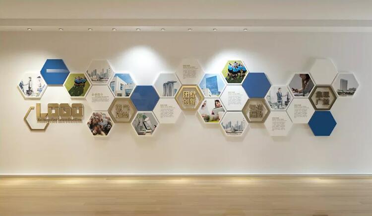 立體企業員工文化墻制作效果圖