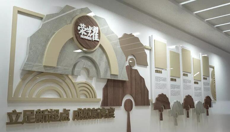 木質企業(yè)文化墻制作文化墻制作效果圖